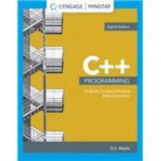 C++ Programming: Program Design Including Data Structures - MindTapV2.0 8th