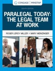 MindTap for Miller/Meinzinger's Paralegal Today: The Legal Team at Work, 8th Edition [Instant Access], 1 term