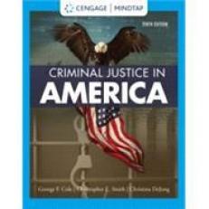 Criminal Justice In America - MindTap 10th