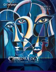 Criminology: Theories, Patterns and Typologies 13th