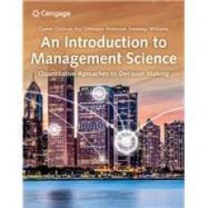 Introduction to Management Science - WebAssign (1 Term)