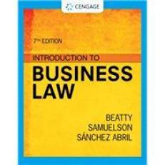 Introduction to Business Law - MindTap 7th