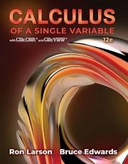 Student Solutions Manual for Larson/Edwards' Calculus of a Single Variable 12th