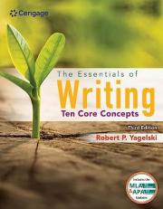 The Essentials of Writing : Ten Core Concepts with (MLA 2021 Update Card)