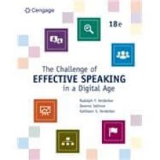 Challenge of Effective Speaking in a Digital Age - MindTap 18th