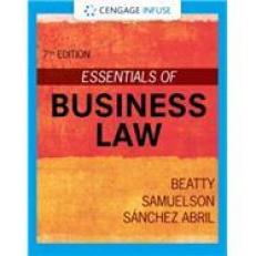 Essentials Of Business Law - 1 Term Infuse