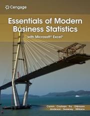 Essentials of Modern Business Statistics with Microsoft Excel 9th