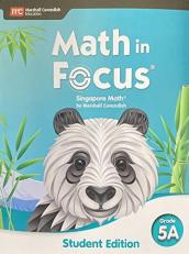 Math in Focus : Student Edition Volume a Grade 5 2020