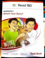 Read 180 : Stage a ReaL Book Workshop 3 Student Edition 2023