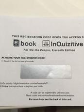 We the People - eBook and Inquizitive Regulation Card Access Code 11th