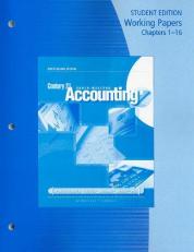 Working Papers, Chapters 1-16 for Gilbertson/Lehman's Century 21 Accounting: Multicolumn Journal, 9th