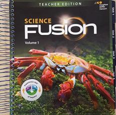 Science Fusion, Grade 5, Volume 1, Units 1-7, Teacher Edition, Common Core State Standards, 9780544818422, 0544818423, 2017