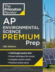 Princeton Review AP Environmental Science Premium Prep, 19th Edition : 4 Practice Tests + Digital Practice Online + Content Review