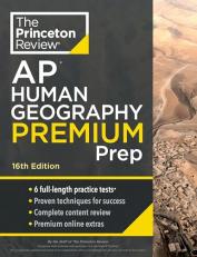 Princeton Review AP Human Geography Premium Prep, 16th Edition : 6 Practice Tests + Digital Practice Online + Content Review