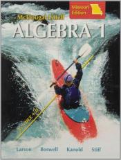 McDougal Littell High School Math Missouri : Student Edition Algebra 1 2008