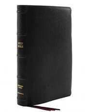 KJV Thinline Bible, Giant Print, Premier Goatskin Leather, Premier Collection, Red Letter Edition, Comfort Print : Holy Bible [Black] 