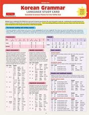 Korean Grammar Language Study Card : Essential Grammar Points for the TOPIK Test (Includes Online Audio) 