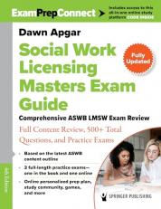 Social Work Licensing Masters Exam Guide : Comprehensive ASWB LMSW Exam Review with Full Content Review, 500+ Total Questions, and Practice Exams with Access 4th