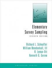 Elementary Survey Sampling 7th