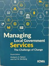 MANAGING LOCAL GOVERNMENT SERVICES - 4TH ED