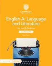 English a: Language and Literature for the IB Diploma Coursebook with Digital Access (2 Years)