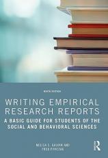 Writing Empirical Research Reports : A Basic Guide for Students of the Social and Behavioral Sciences 9th