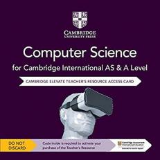 Cambridge International AS and a Level Computer Science Elevate Teacher's Resource Access Card 2nd