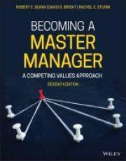 Becoming a Master Manager : A Competing Values Approach 7th