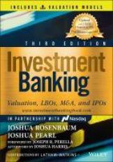 Investment Banking : Valuation, LBOs, M&a, and IPOs (Book + Valuation Models) 3rd