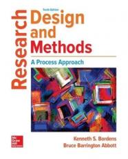 Research Design and Methods: a Process Approach 10th