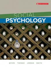 Social Psychology (Canadian Edition) 8th