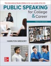 Public Speaking for College & Career 12th Edition, Hamilton Gregory (international Edition)