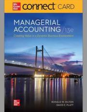 Managerial Accounting - Connect Access Access Card 13th