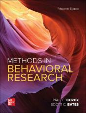 Methods in Behavioral Research 15th