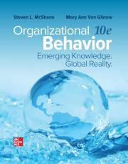 Organizational Behavior: Emerging Knowledge. Global Reality 10th