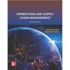 Operations and Supply Chain Management 