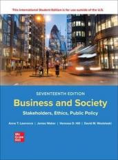 ISE Business and Society: Stakeholders, Ethics, Public Policy 17th