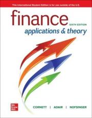 ISE Finance: Applications and Theory 6th