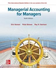 ISE Managerial Accounting for Managers 6th