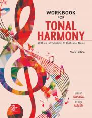 Workbook for Tonal Harmony 9th