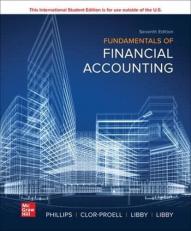 Fundamentals of Financial Accounting 7TH Edition (International Edition) Textbook only