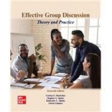 Effective Group Discussion : Theory and Practice 