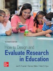 How to Design and Evaluate Research in Education 11th