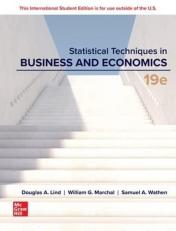 ISE Statistical Techniques in Business and Economics 19th