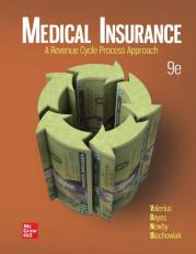 Medical Insurance: A Revenue Cycle Process Approach 9th