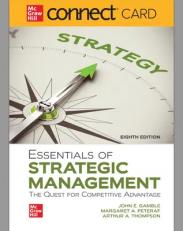 Connect Online Access for Essentials of Strategic Management 8th