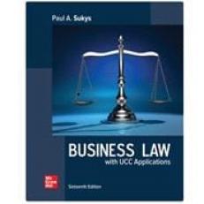 Connect Online Access for Business Law with UCC Applications 16th