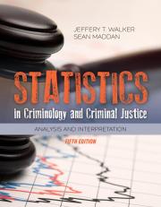 Statistics in Criminology and Criminal Justice 