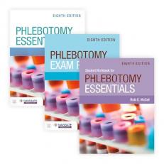 Phlebotomy Essentials + Student Workbook + Exam Review with Workbook 8th