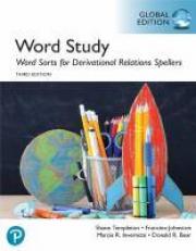 Words Their Way Word Sorts for Derivational Relations Spellers, Global Edition 3rd